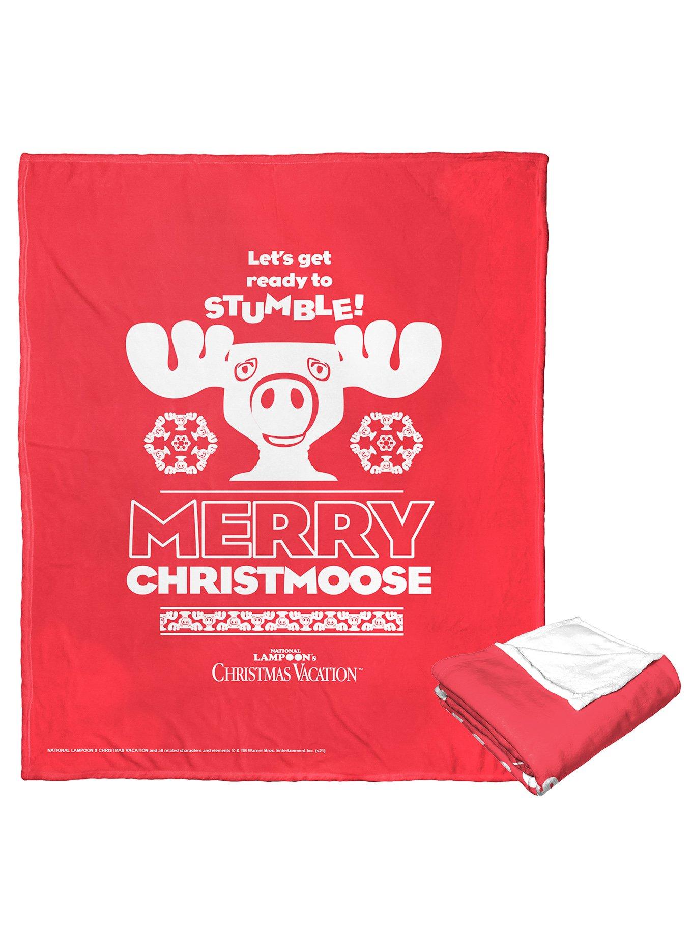 National Lampoon's Christmas Vacation Christmoose Time Silk Touch Throw Blanket, , alternate
