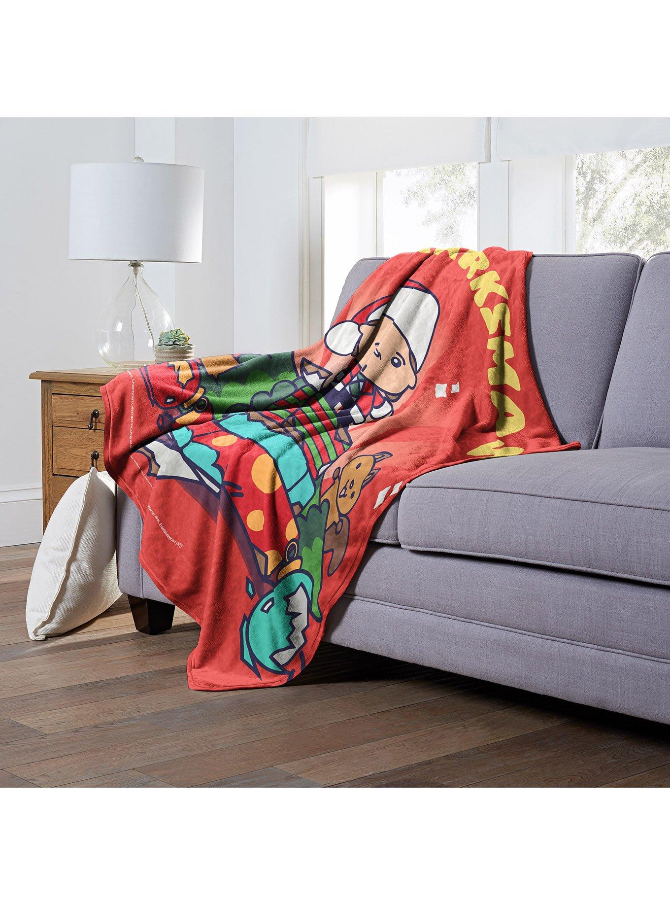 National Lampoon's Christmas Vacation Merry Clarkmas Cartoon Silk Touch Throw Blanket, , alternate