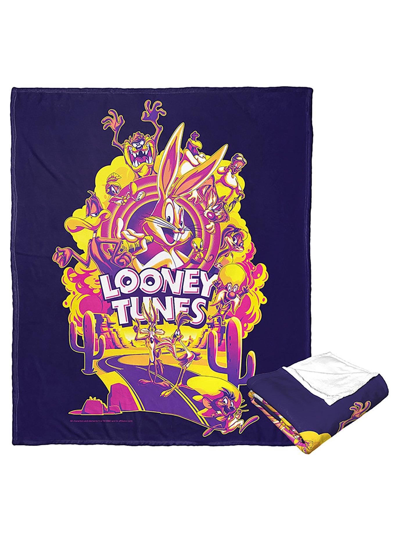 WB 100 Looney Tunes Whats Up Doc Multi Silk Touch Throw, , hi-res