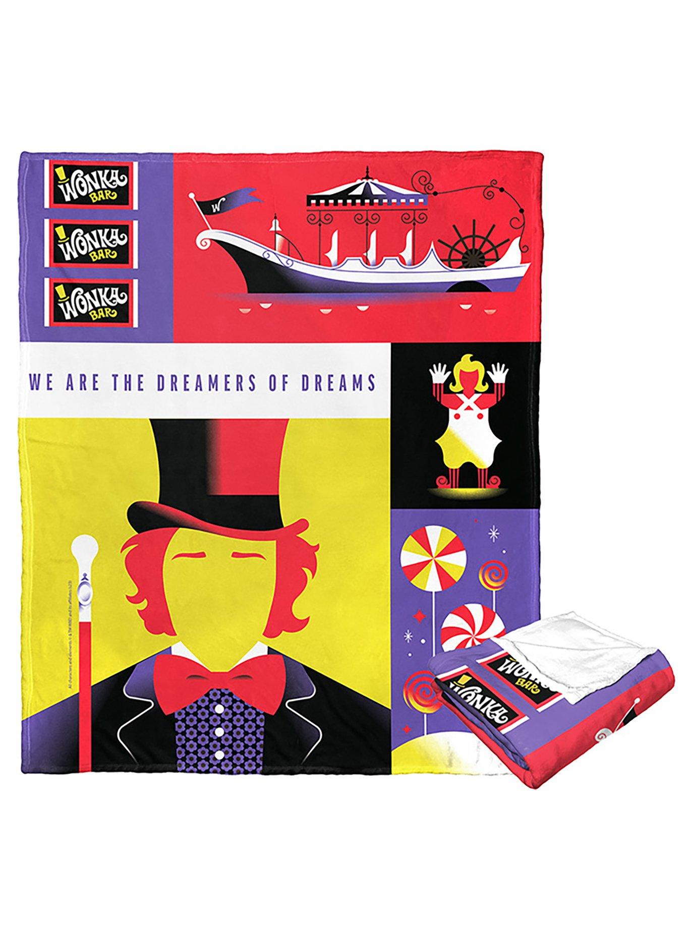 WB 100 Charlie And The Chocolate Factory Dreamer Of Dreams Silk Touch Throw, , hi-res