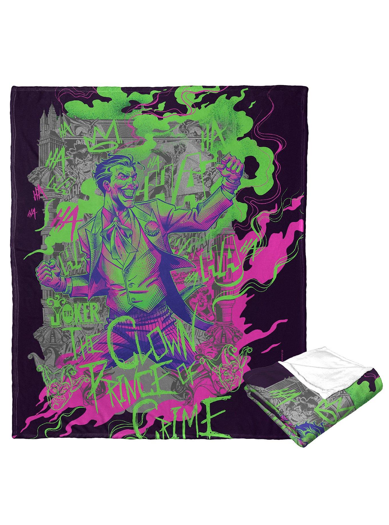 WB 100 DC Batman The Joker Clown Prince Silk Touch Throw, , hi-res