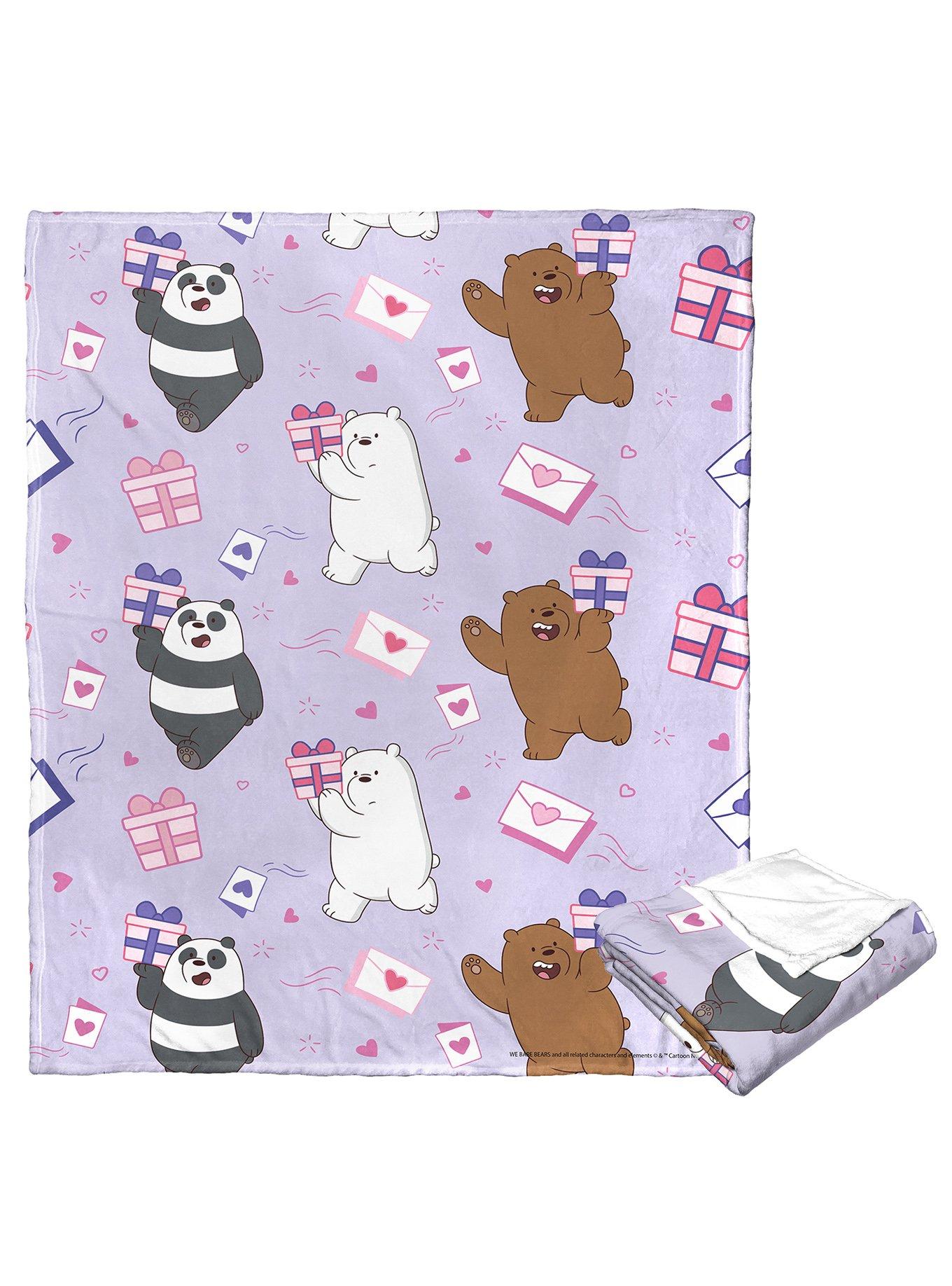 We Bare Bears Love Letters Silk Touch Throw, , hi-res