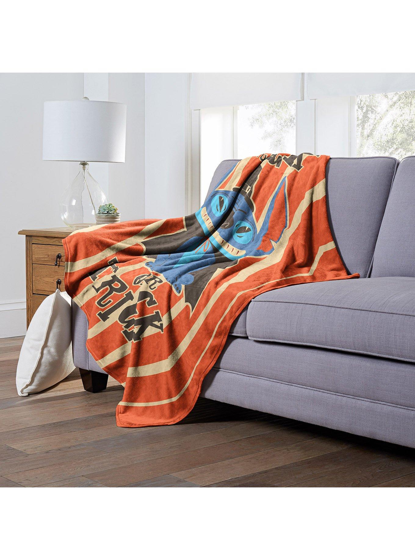 Disney Lilo And Stitch Trick Or Trick Silk Touch Throw Blanket, , alternate