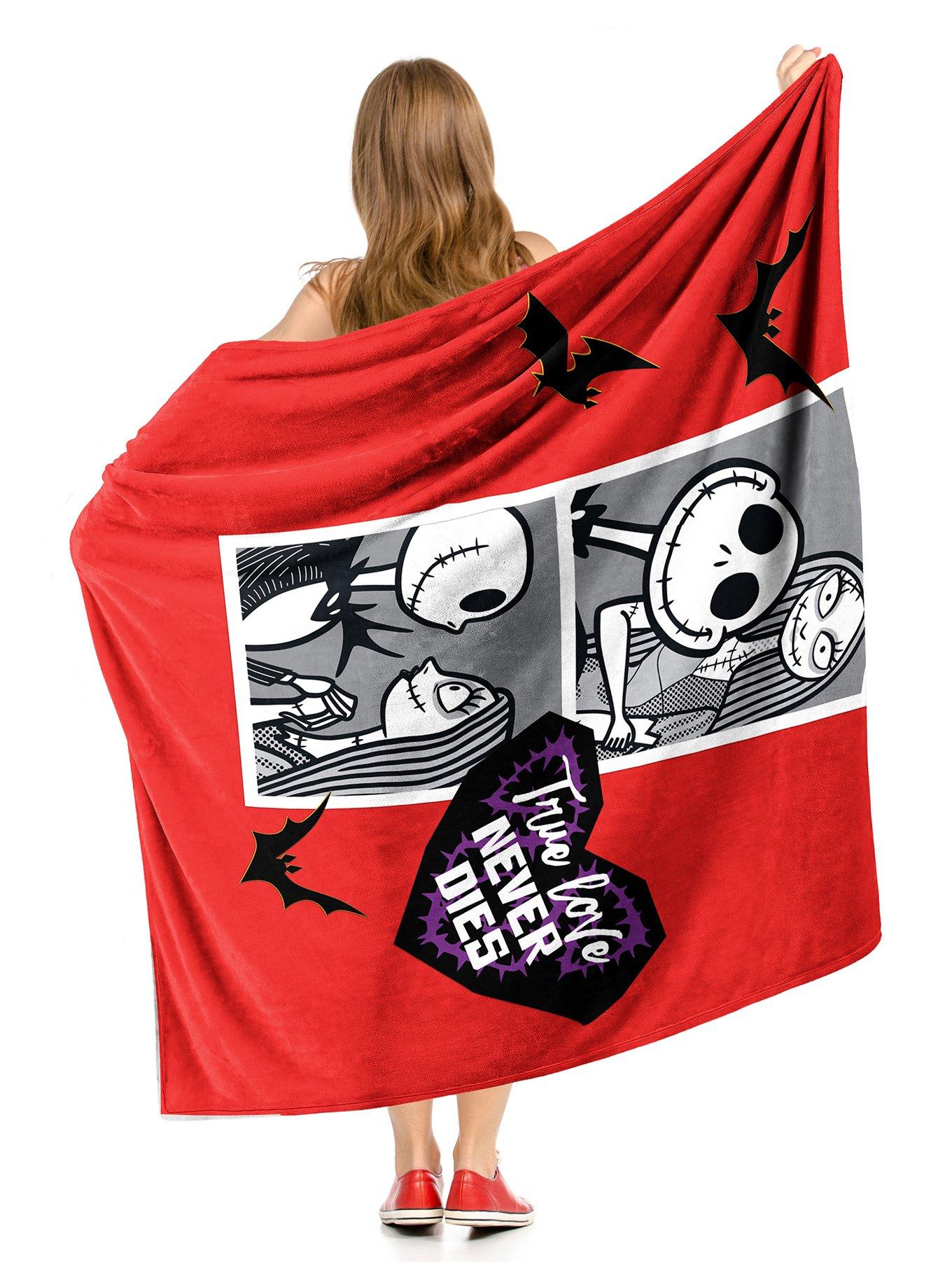 Disney The Nightmare Before Christmas Love Photos Silk Touch Throw, , alternate