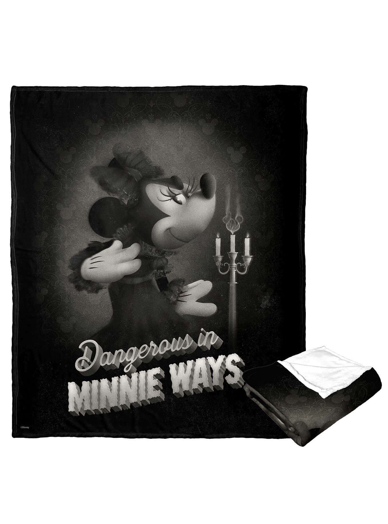 Disney Mickey Mouse Minnies Evil Ways Silk Touch Throw, , hi-res