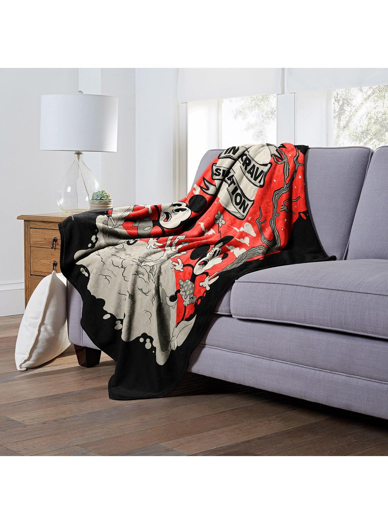 Disney Mickey Mouse Grave Situation Silk Touch Throw, , alternate