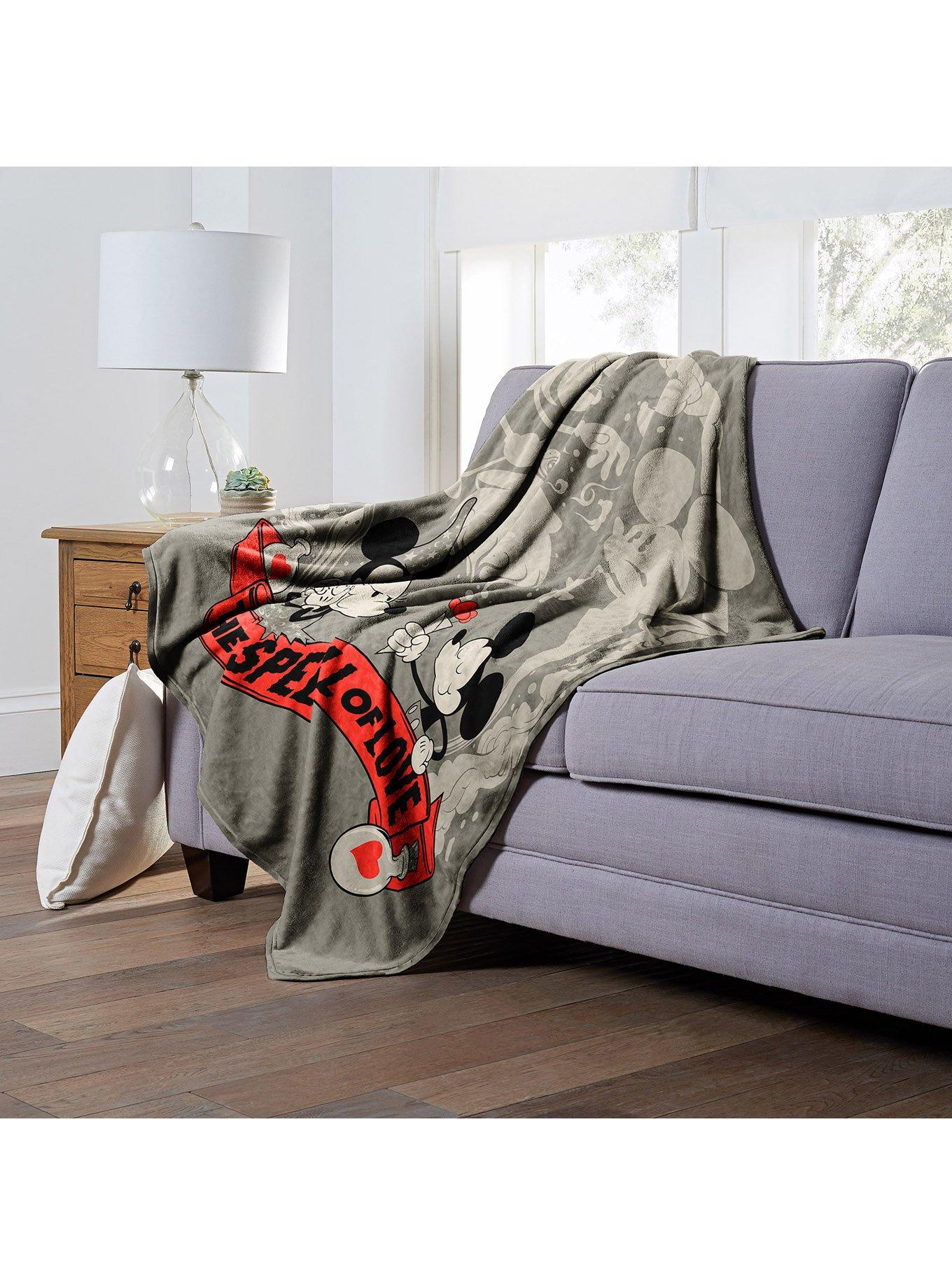 Disney Mickey Mouse Spell Of Love Silk Touch Throw, , alternate
