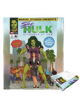 Marvel She Hulk Comic Cover Silk Touch Throw, , hi-res