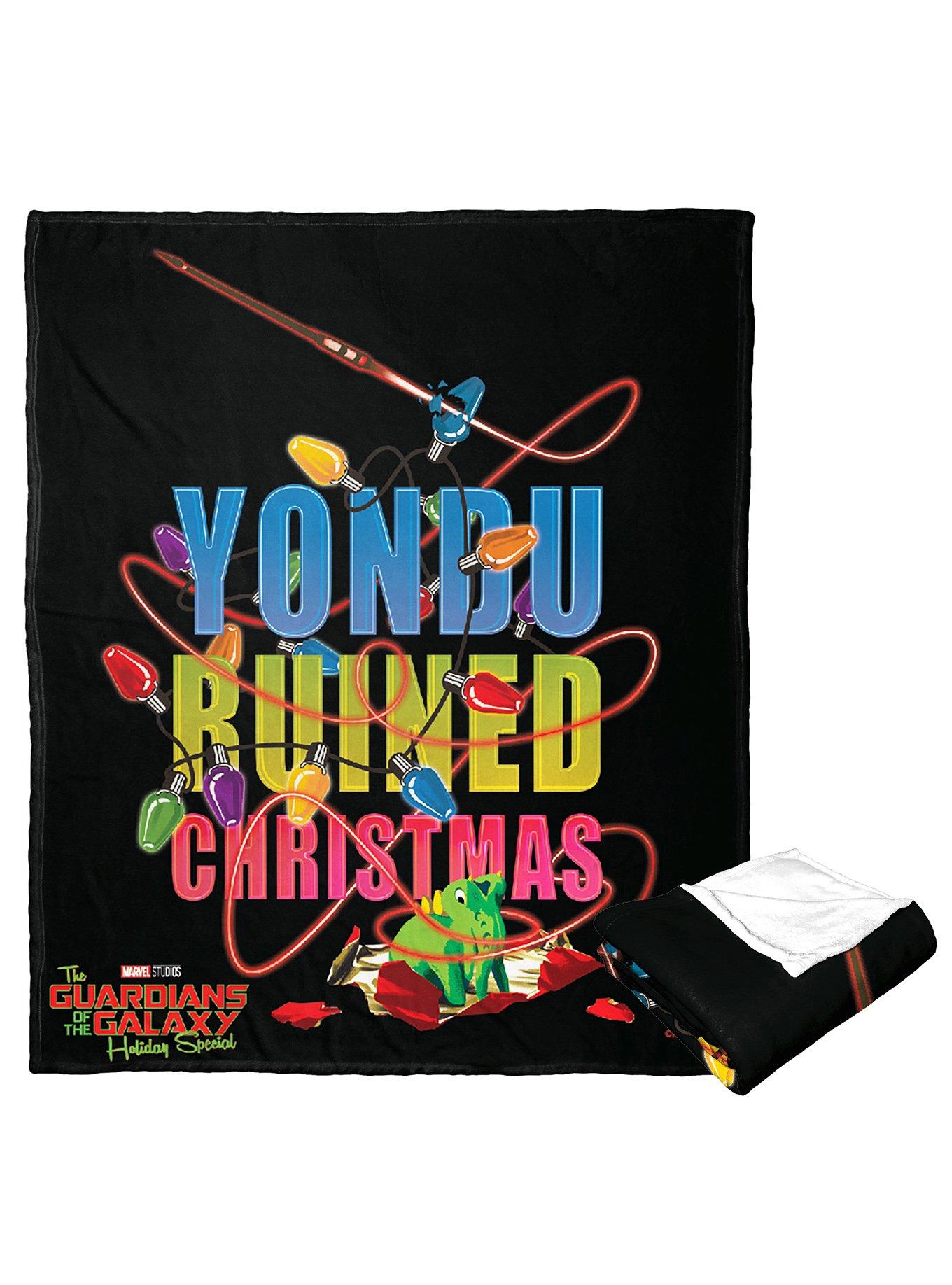 Marvel Guardians Of The Galaxy Holiday Special Yondu Ruined Christmas Silk Touch Throw Blanket, , hi-res