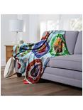 Marvel Guardians Of The Galaxy Holiday Special Ornaments Silk Touch Throw Blanket, , alternate