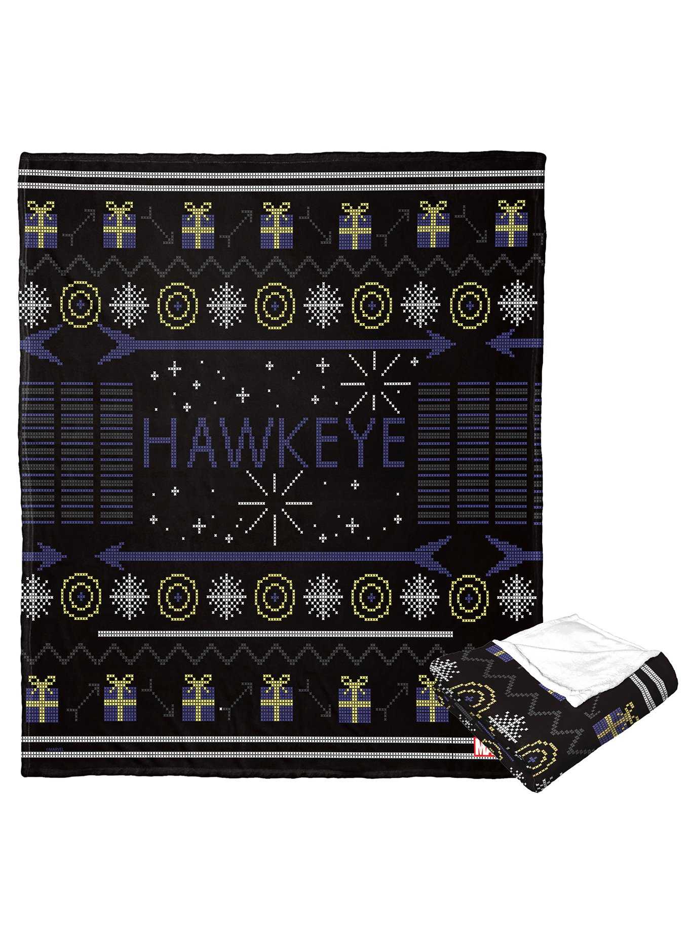 Marvel Hawkeye Hawkeye Sweater Silk Touch Throw Blanket, , hi-res