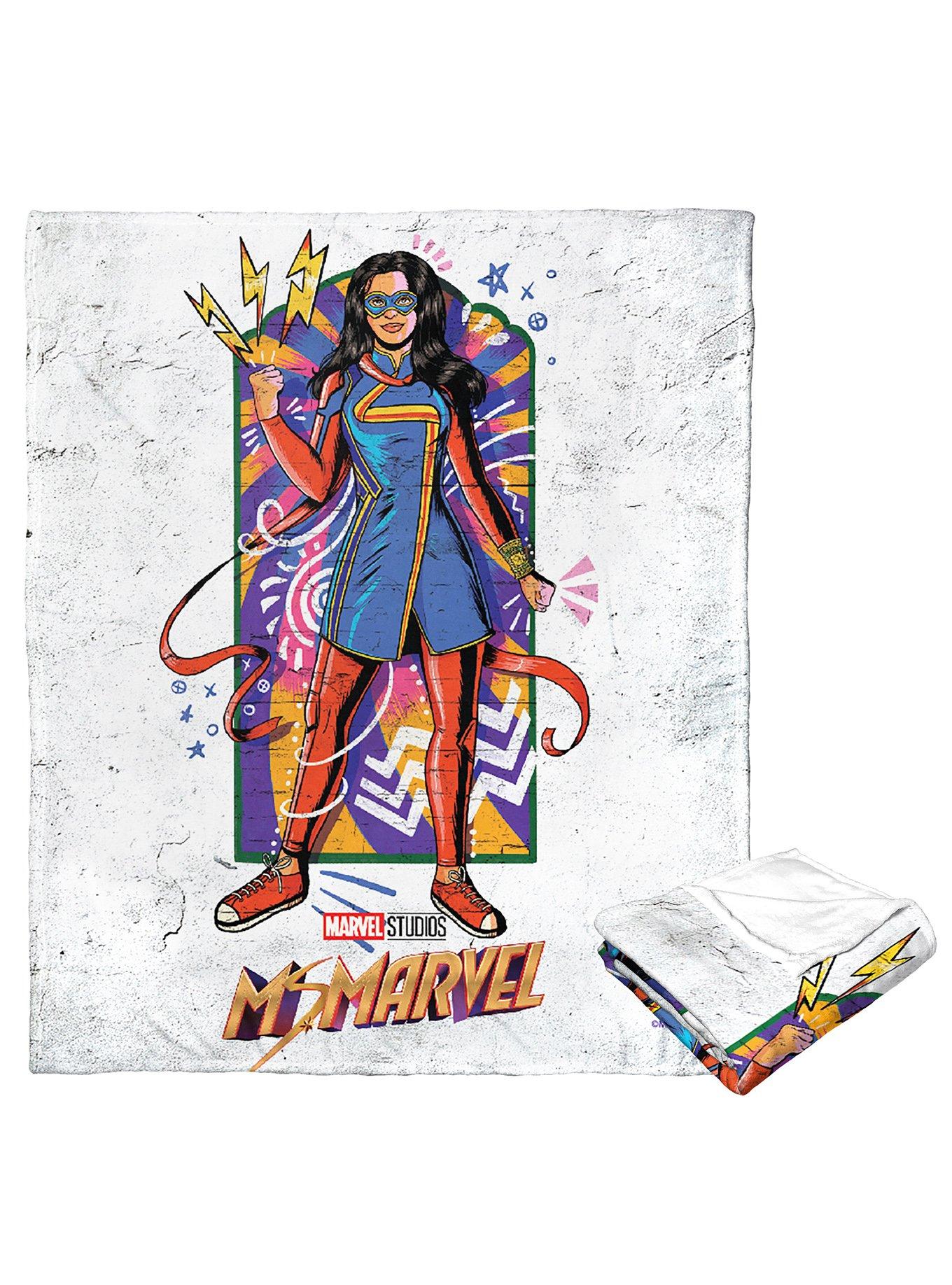 Marvel Ms Marvel Street Art Marvel Silk Touch Throw Blanket, , hi-res