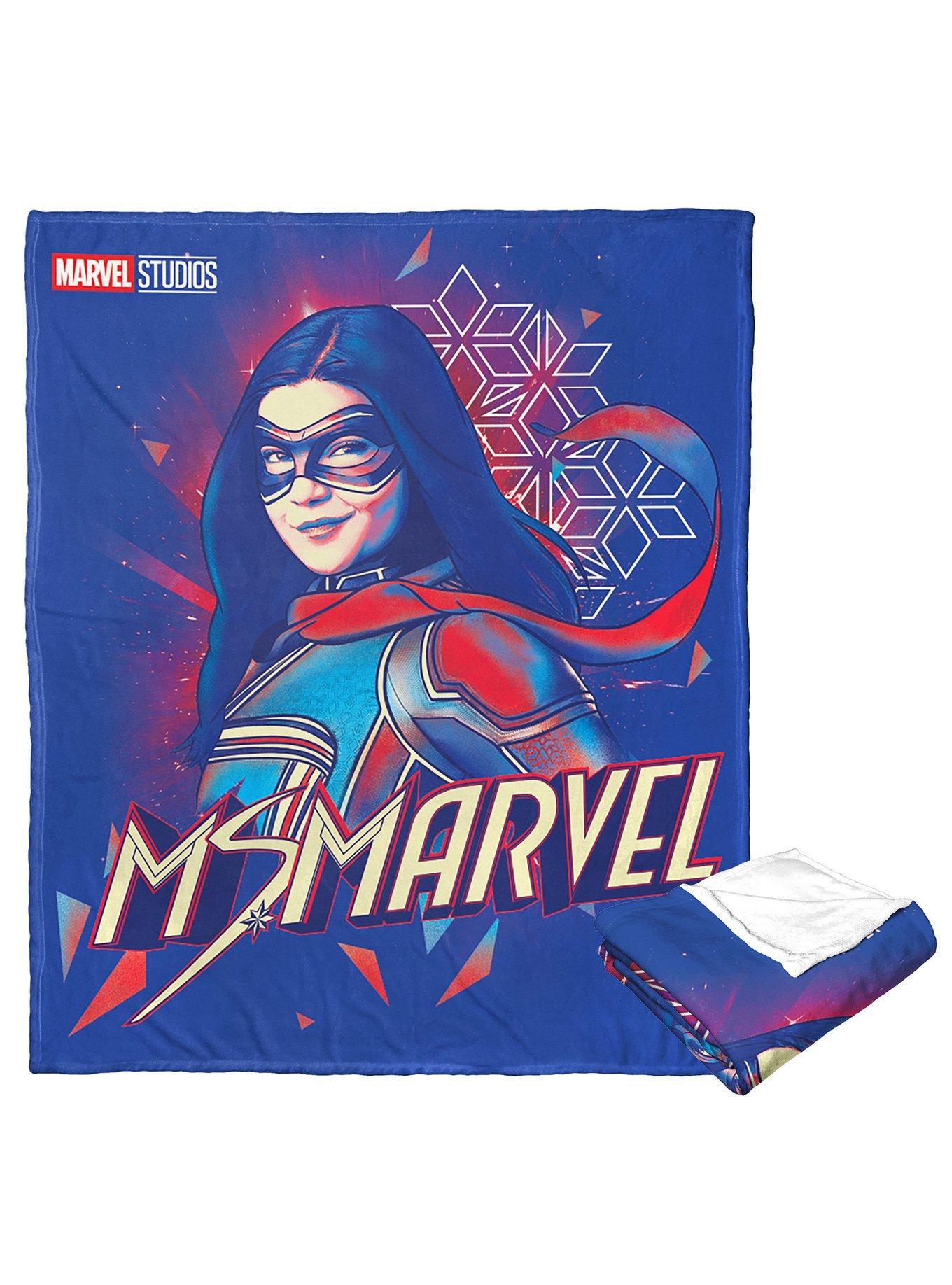 Marvel Ms Marvel Colorful Ms Marvel Silk Touch Throw Blanket, , alternate