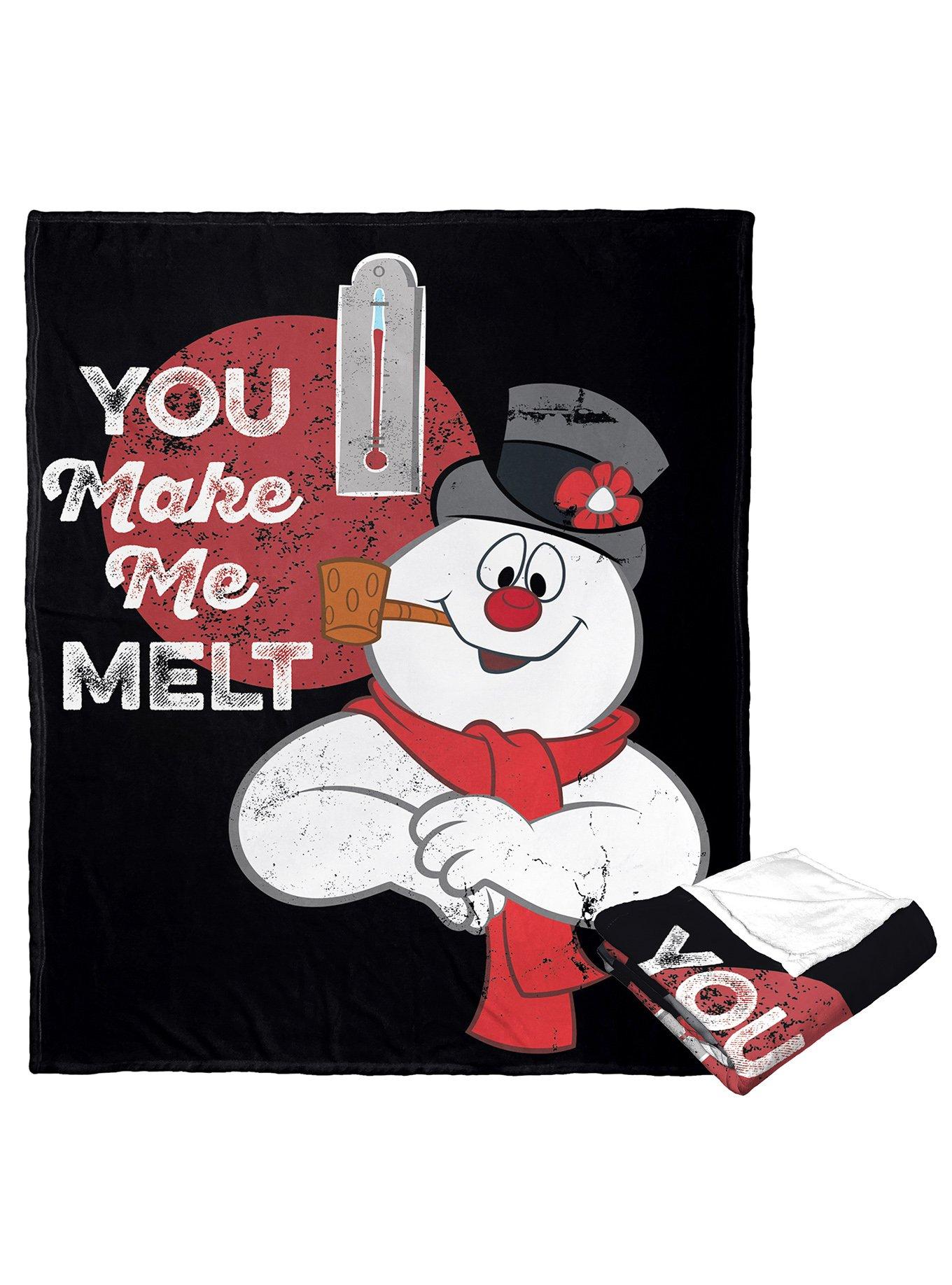 Frosty The Snowman You Make Me Melt Silk Touch Throw Blanket, , alternate