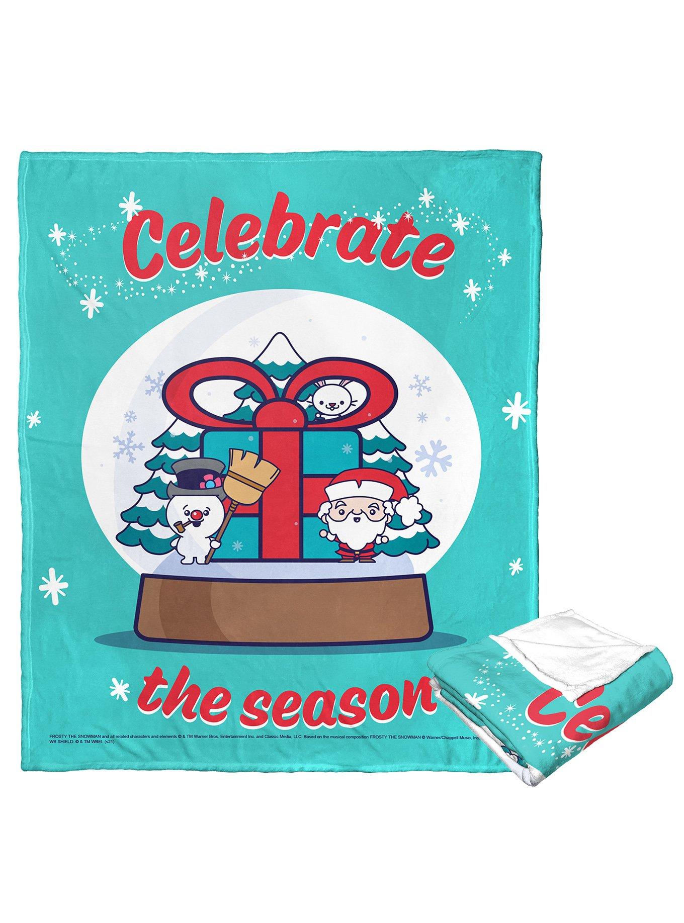 Frosty The Snowman Tis The Season Silk Touch Throw Blanket, , hi-res