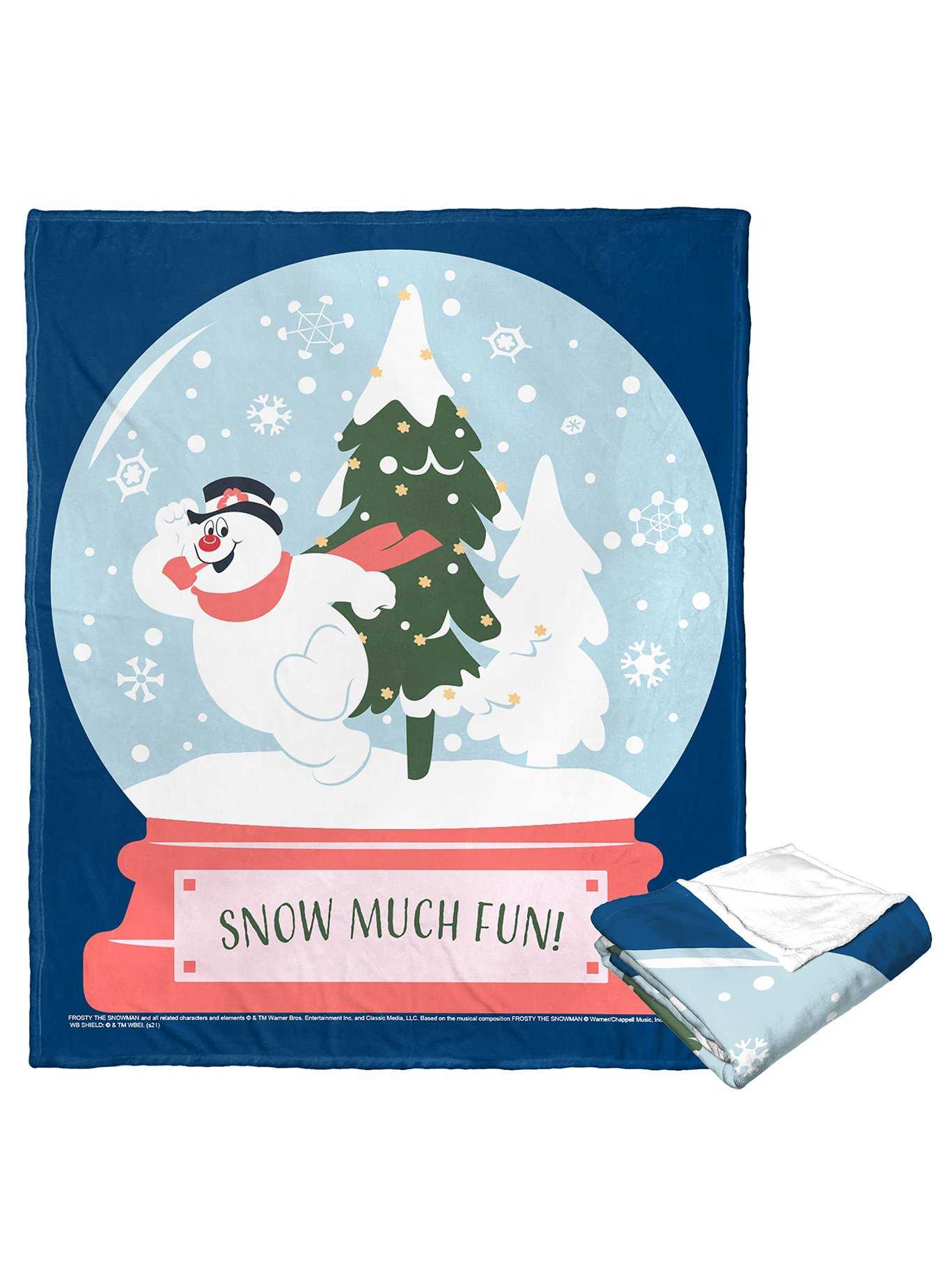 Frosty The Snowman Snow Much Fun Silk Touch Throw Blanket, , hi-res