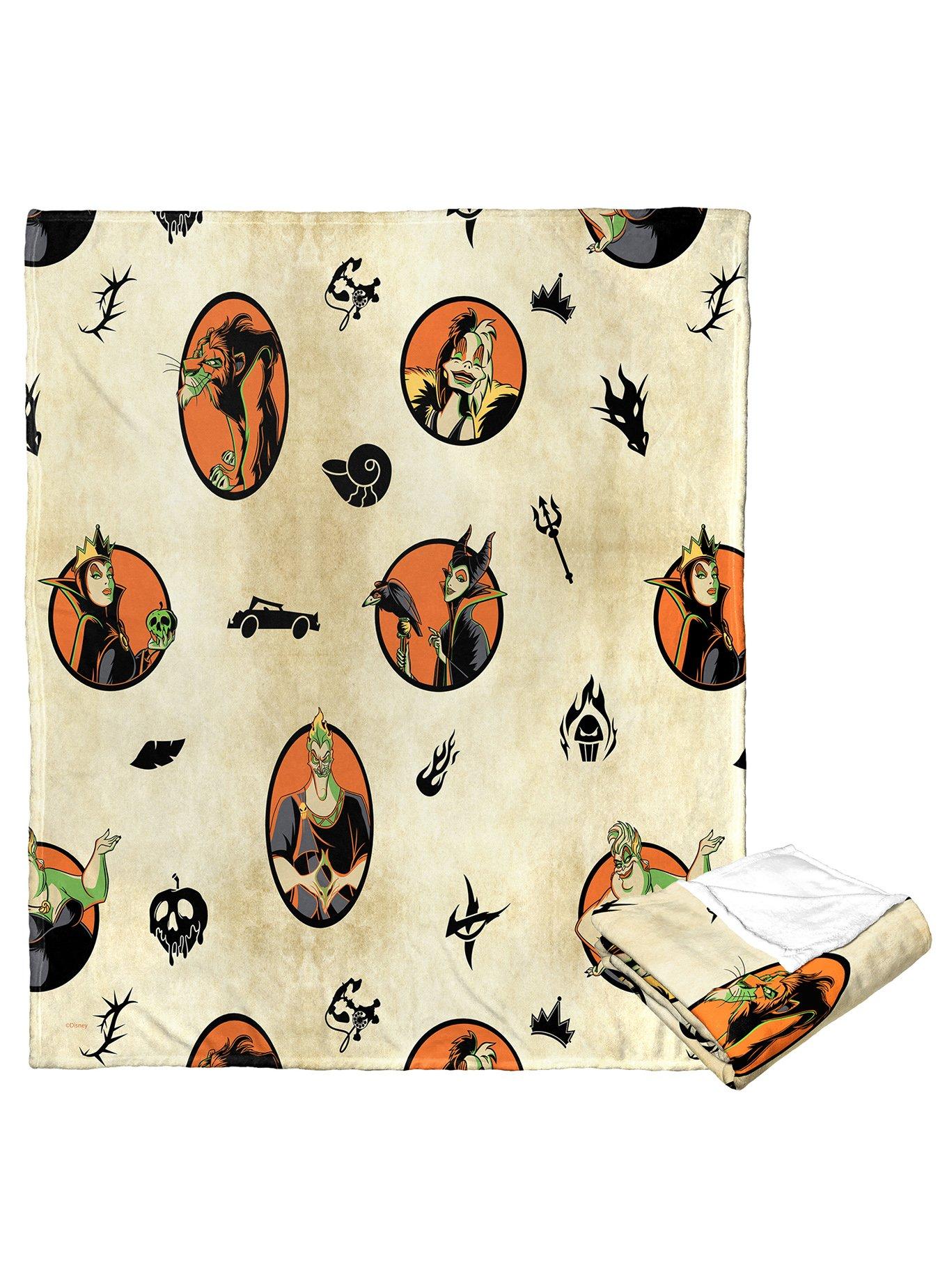 Disney Villains Villainous Pattern Silk Touch Throw Blanket, , alternate