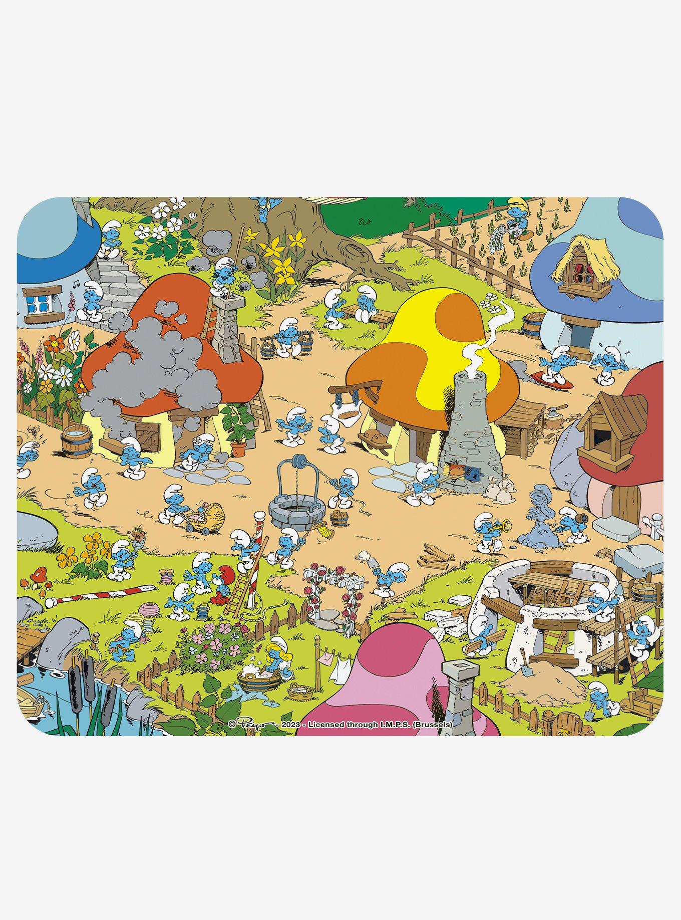 The Smurfs Village Group Mousepad and Mug Bundle, , alternate