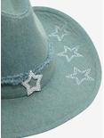 Light Blue Denim Star Bling Cowboy Hat, , alternate