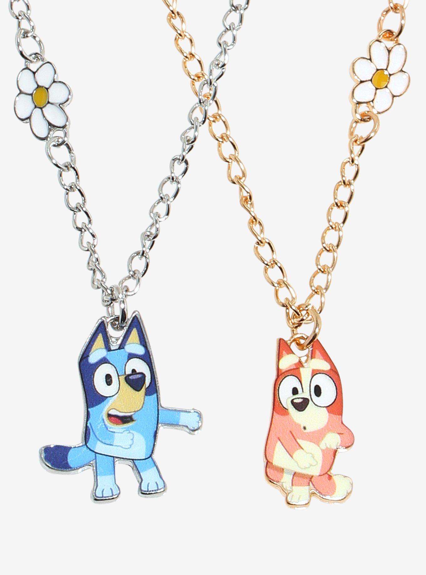 Bluey Dancing Bluey & Bingo Best Friend Necklace Set, , alternate