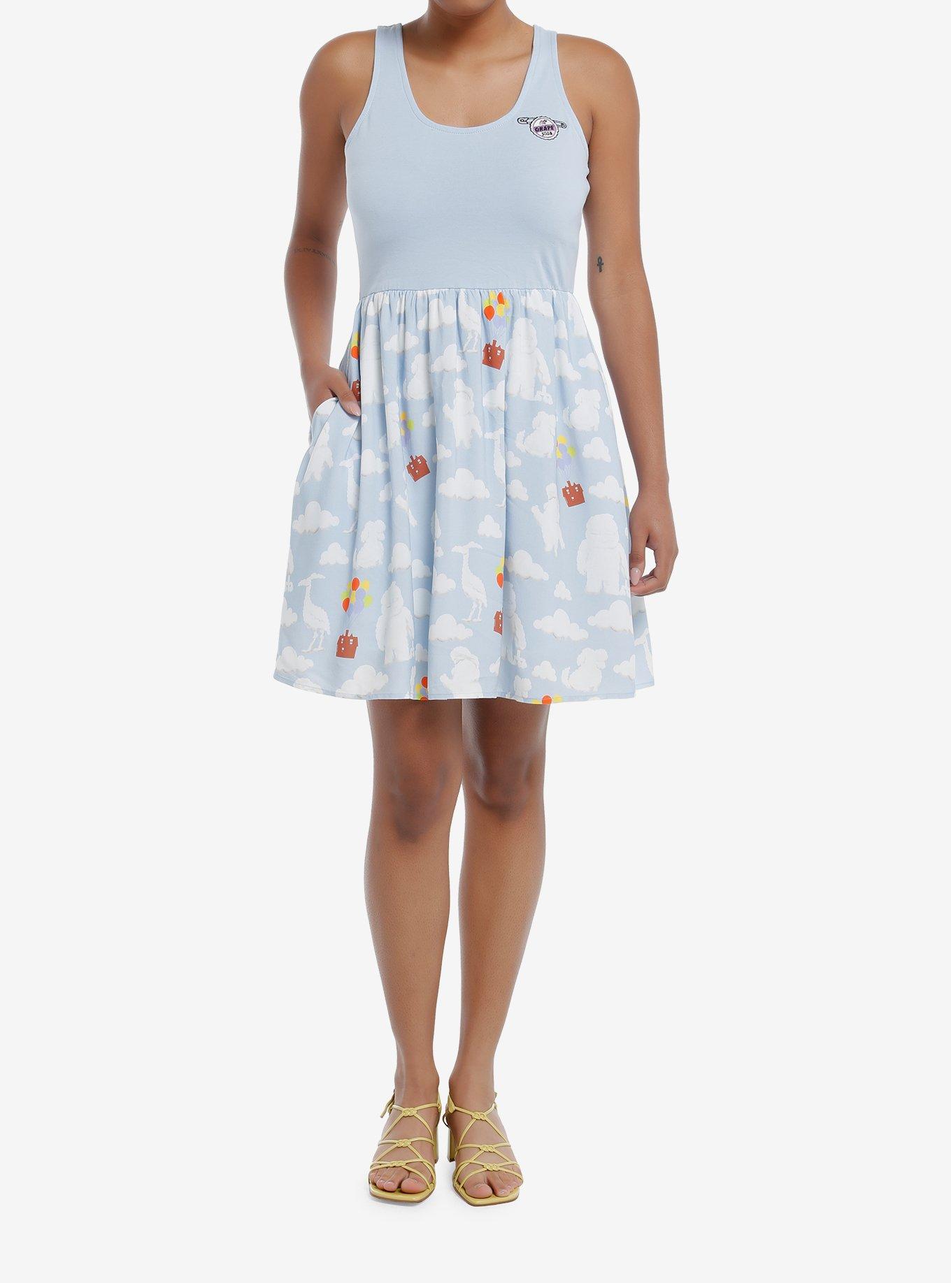 Her Universe Disney Pixar Up Balloons & Clouds Dress Her Universe Exclusive, MULTI, alternate