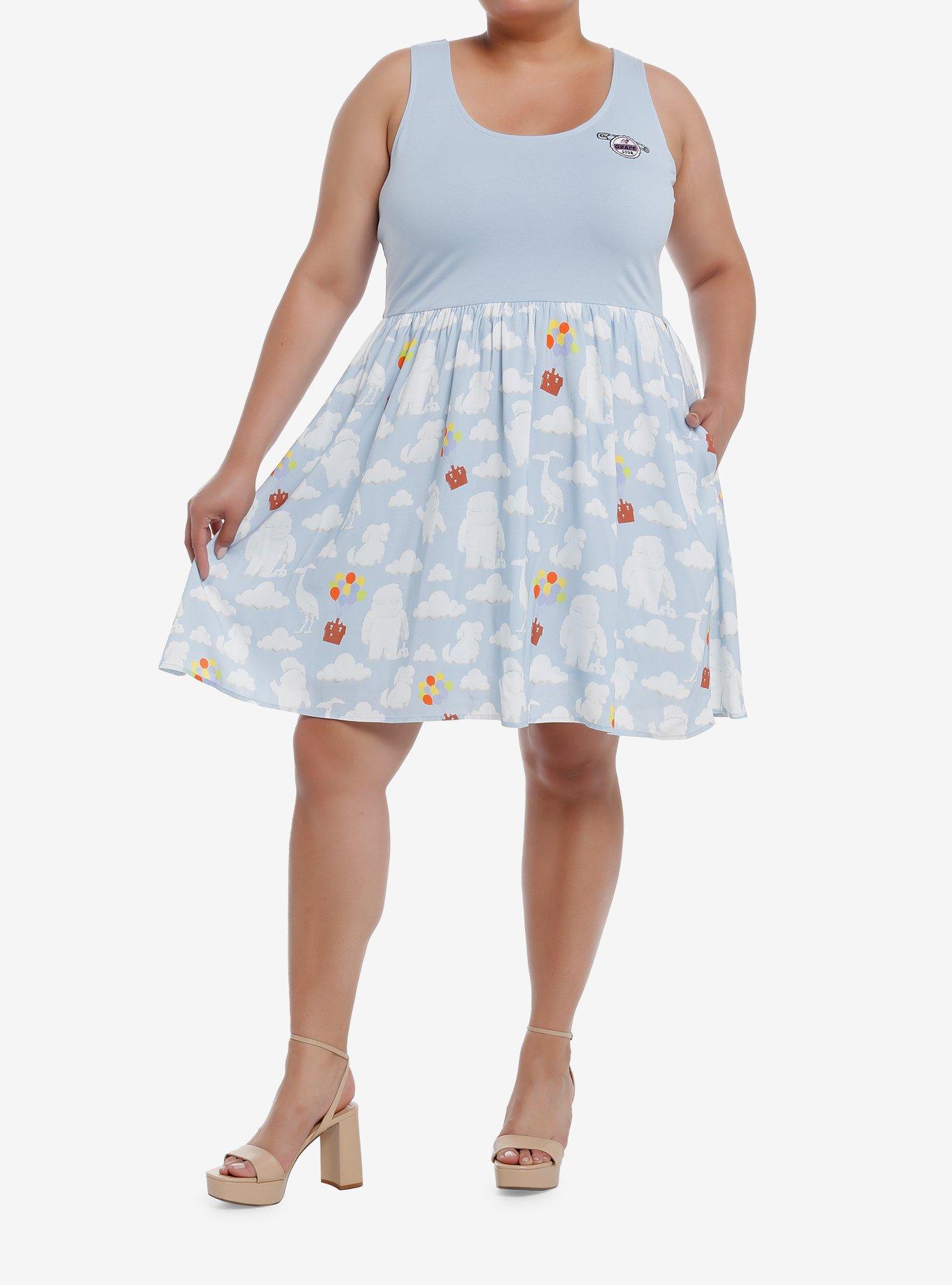 Her Universe Disney Pixar Up Balloons & Clouds Dress Plus Size Her Universe Exclusive, , hi-res