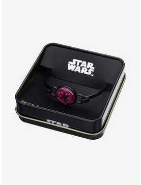 Star Wars Pink Imperial Symbol on Black Plated Bangle Bracelet, , hi-res