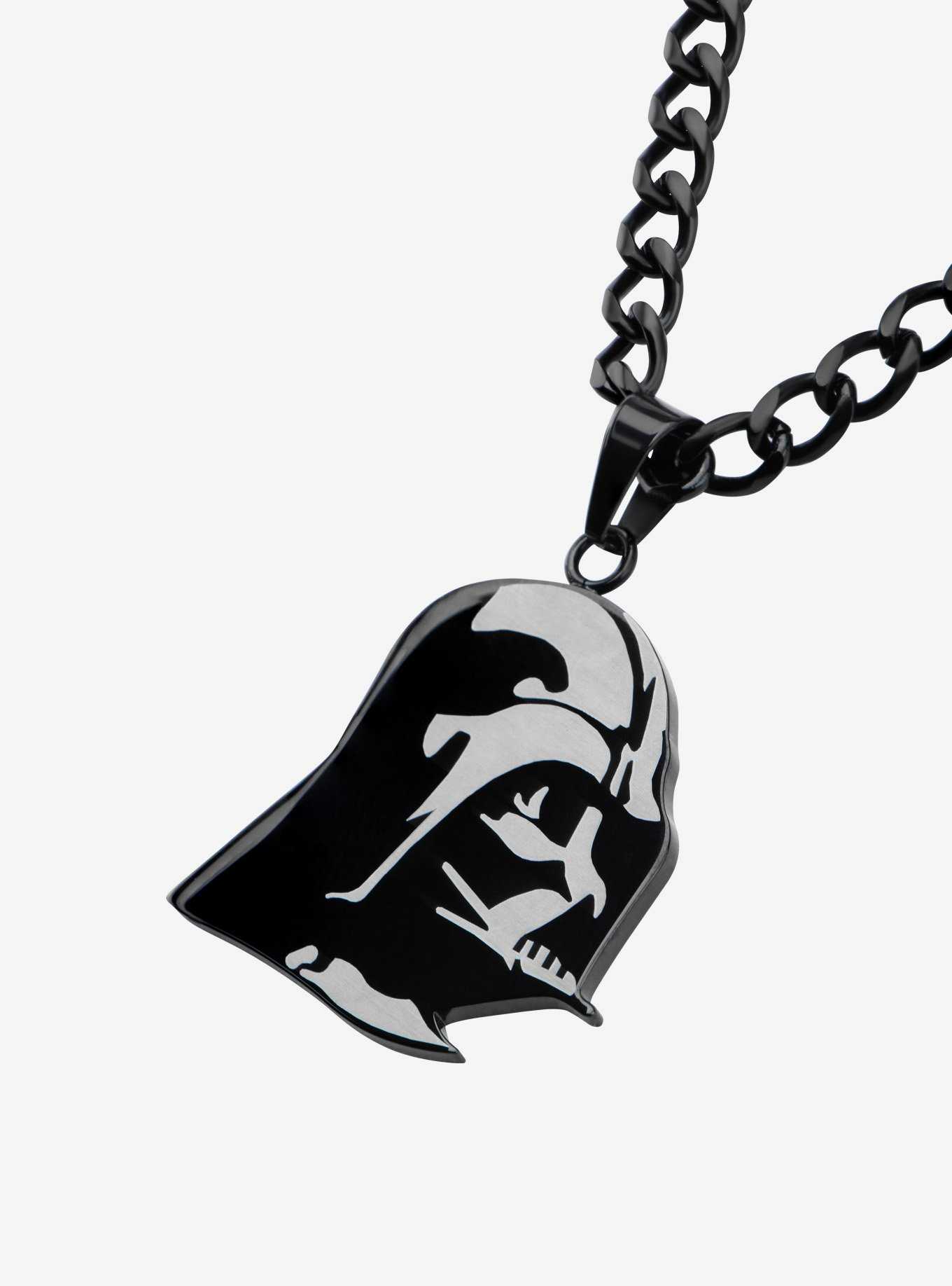 Star Wars Etched Darth Vader Pendant Necklace, , hi-res