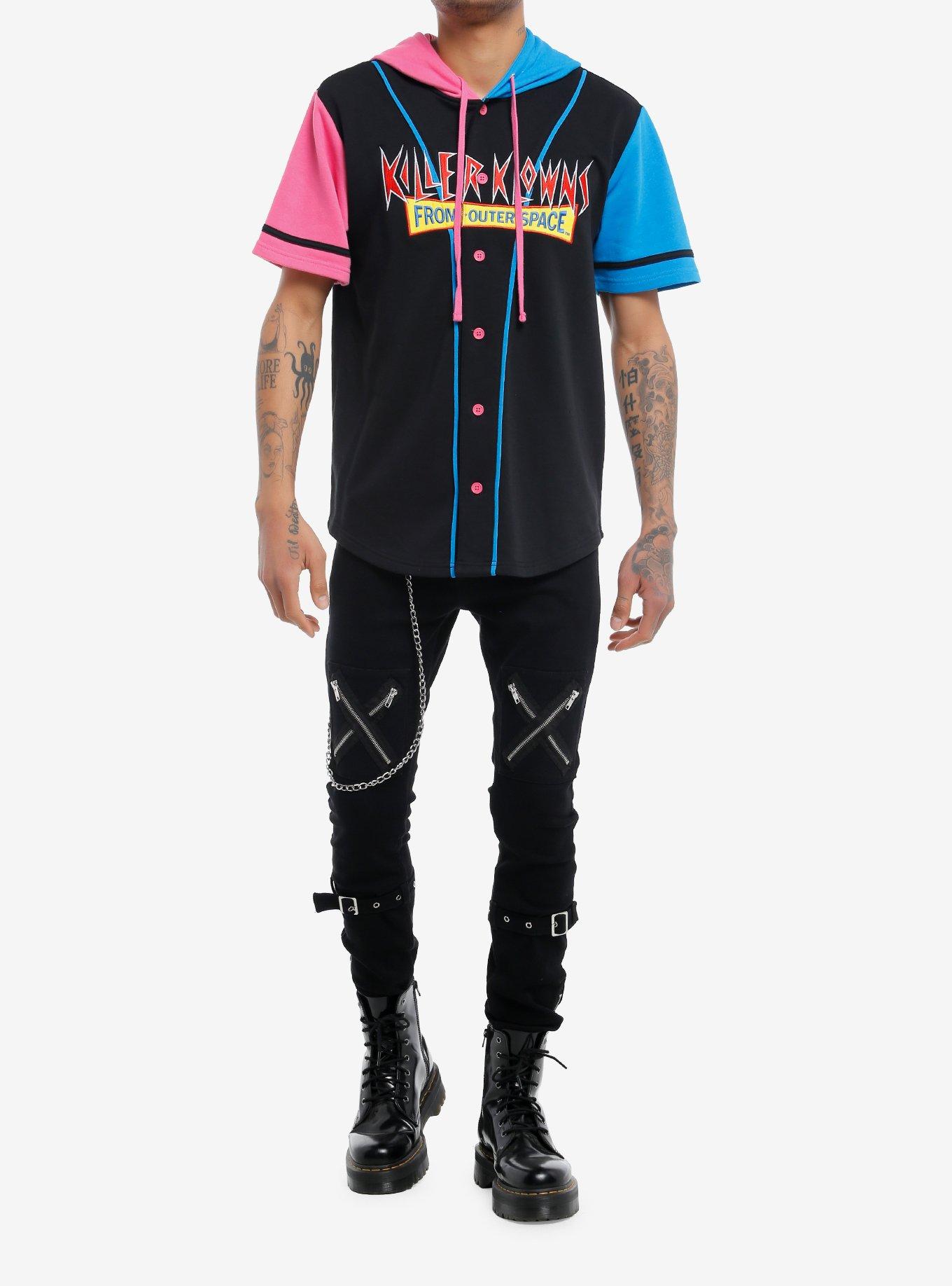 Killer Klowns From Outer Space Hooded Baseball Jersey, MULTI, alternate