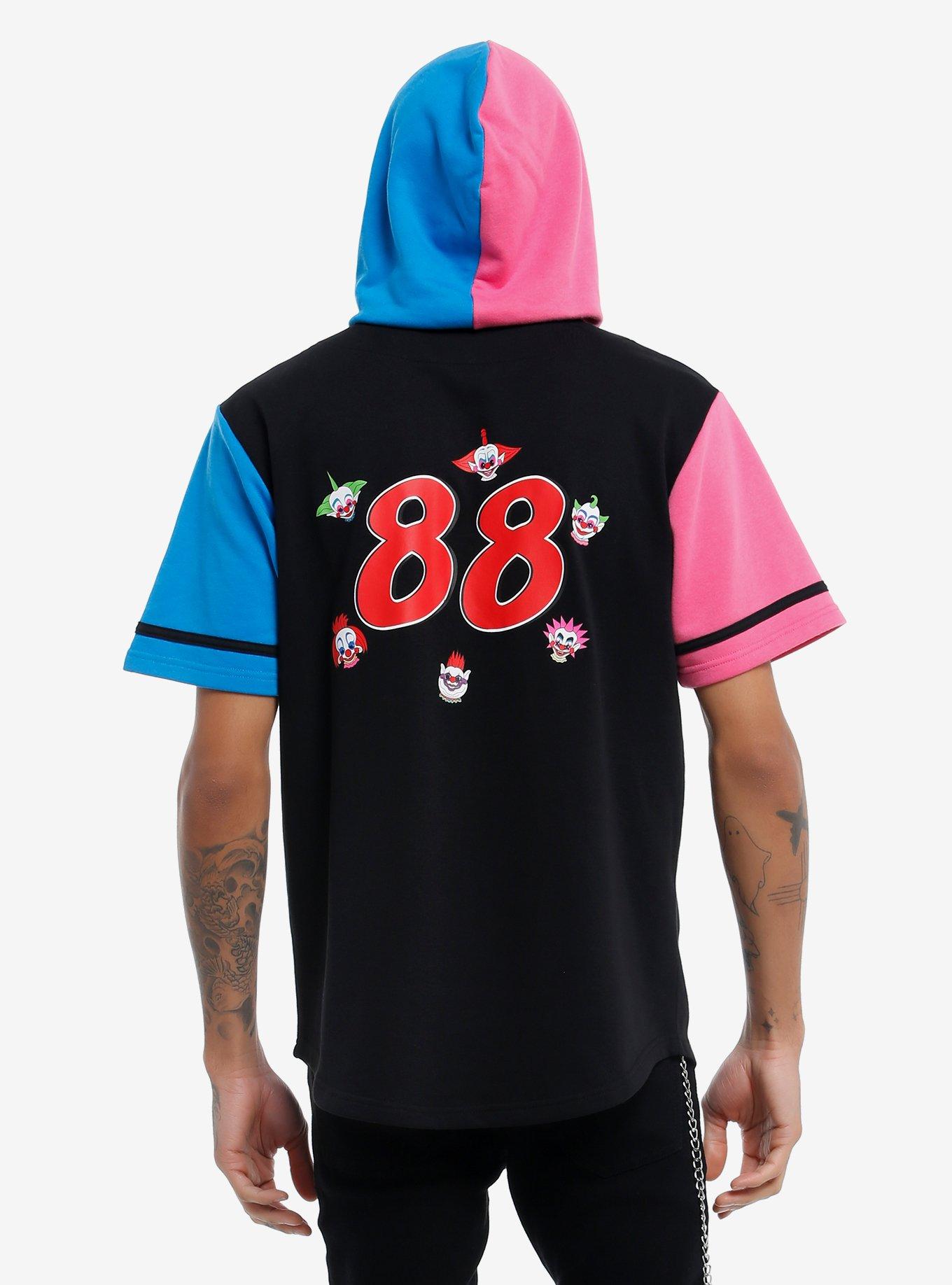 Killer Klowns From Outer Space Hooded Baseball Jersey, MULTI, alternate