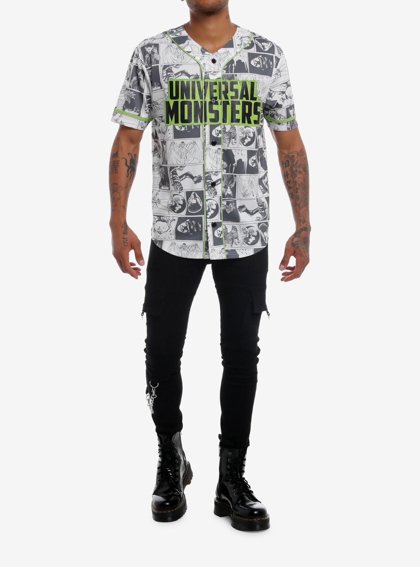 Universal Monsters Characters Baseball Jersey