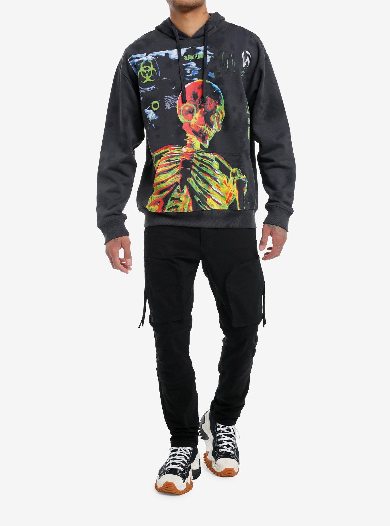 Nuclear Waste Skeleton Hoodie, BLACK, alternate