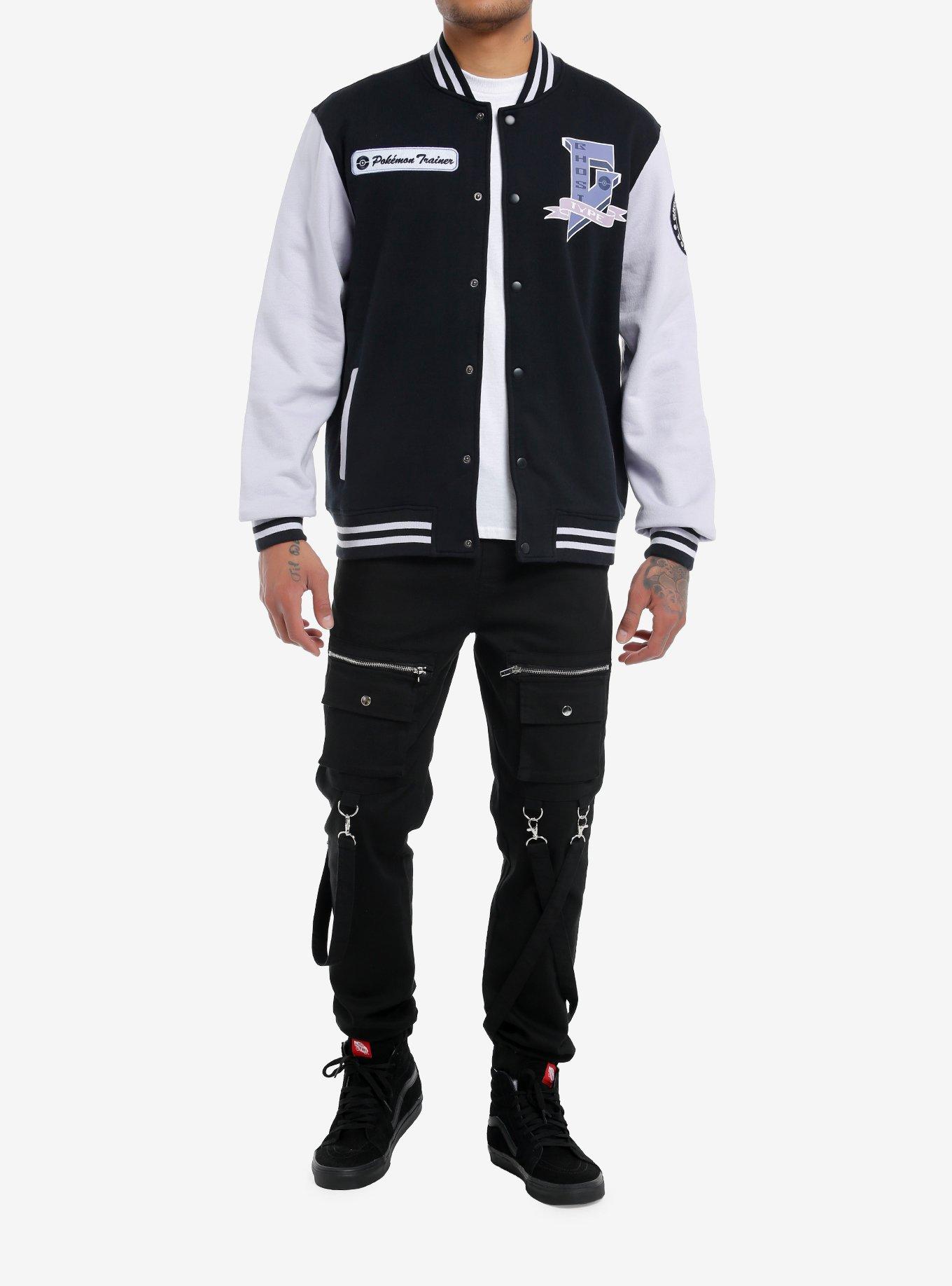 Pokemon Ghost-Type Varsity Jacket, BLACK, alternate