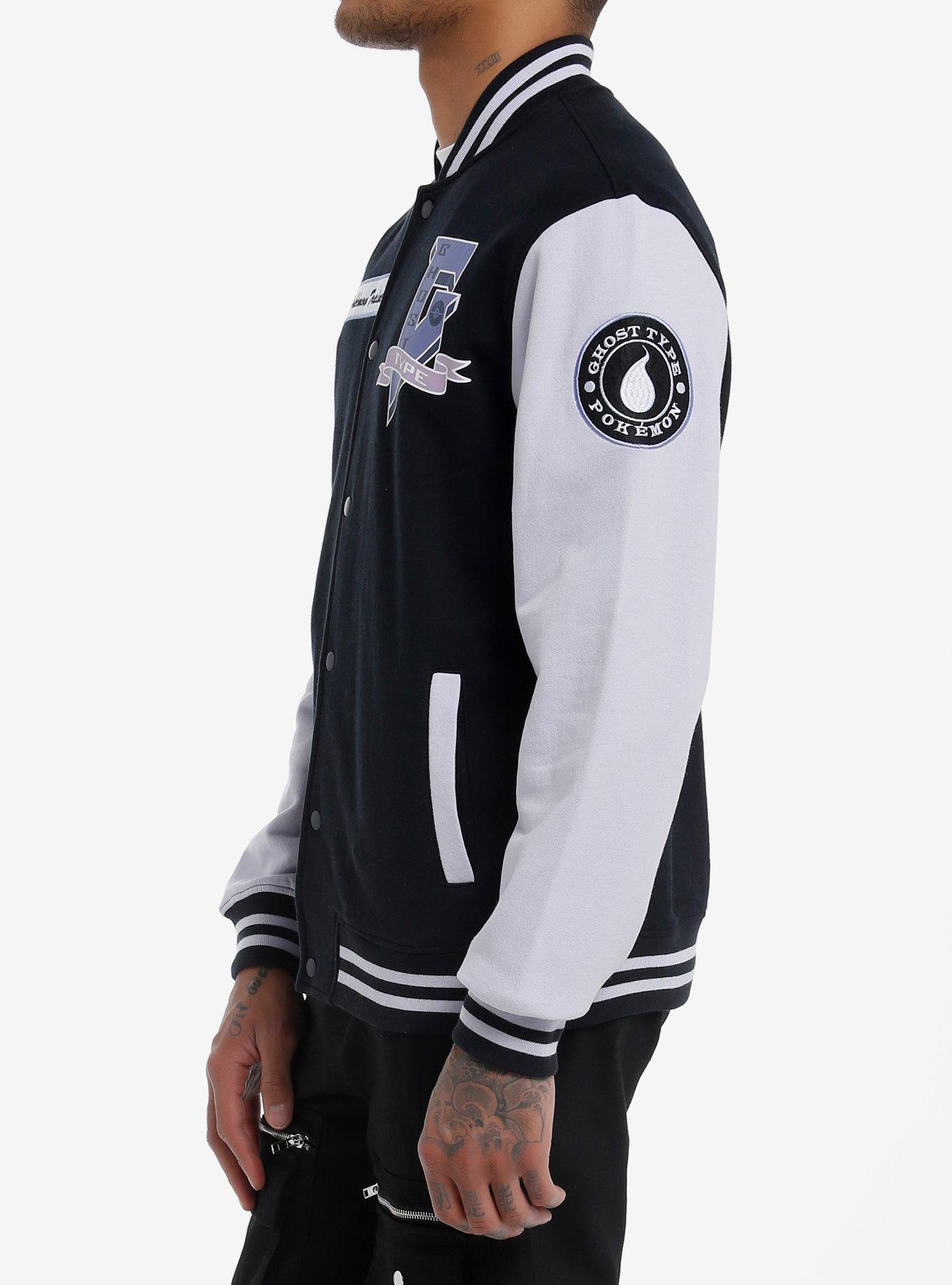 Pokemon Ghost-Type Varsity Jacket, BLACK, alternate