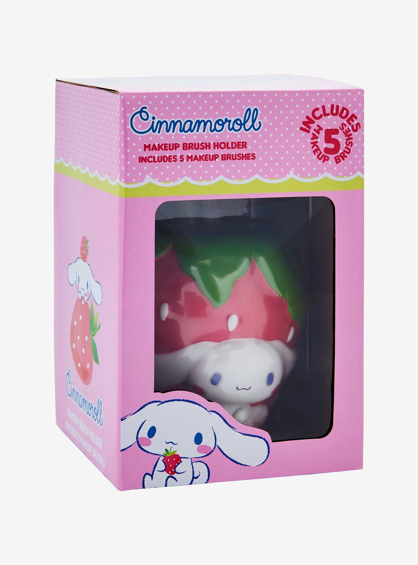 Sanrio Cinnamoroll Strawberry Makeup Brush Set and Holder - BoxLunch Exclusive, , alternate