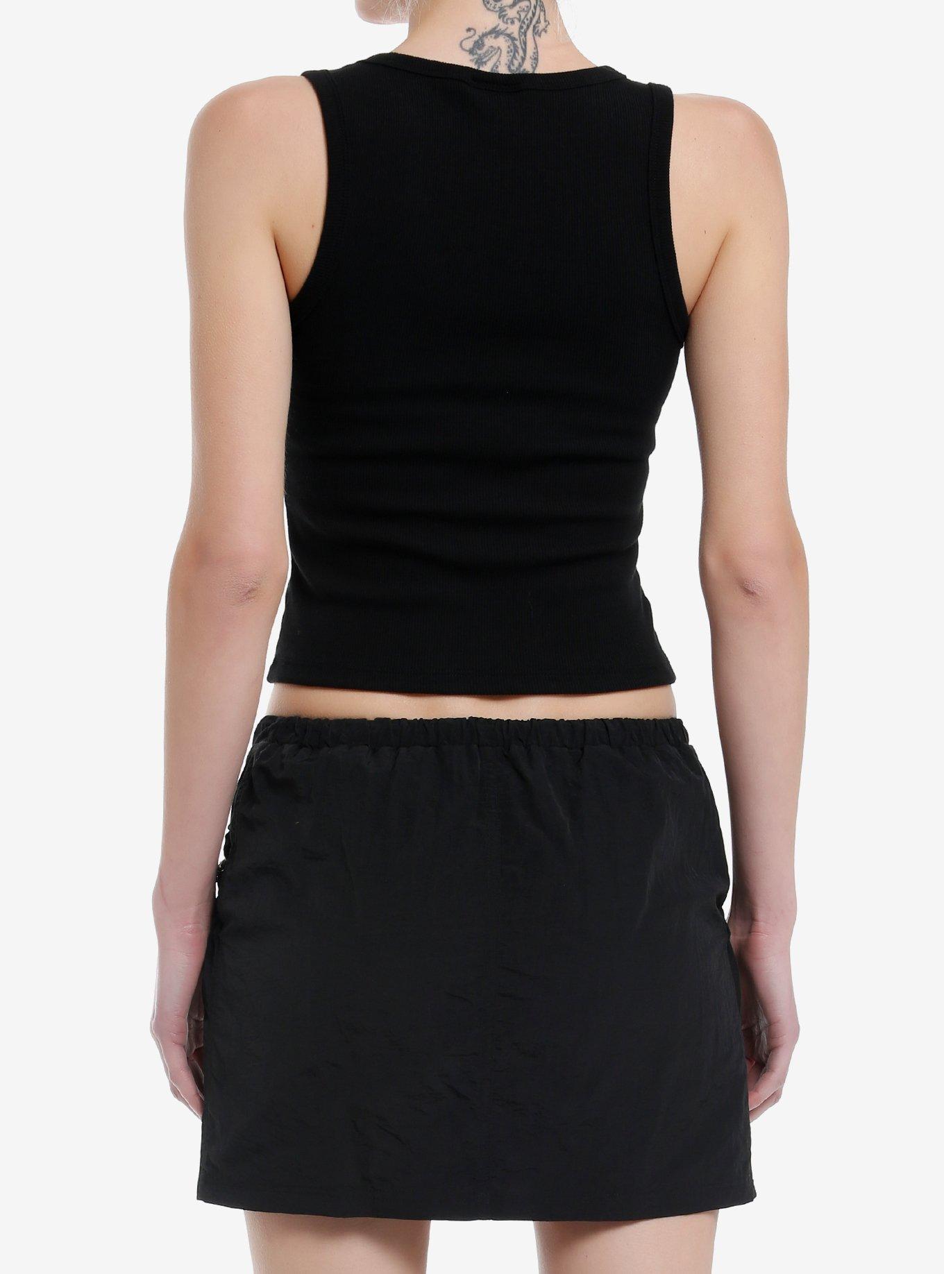 Sheriff Star Girls Tank Top, BLACK, alternate