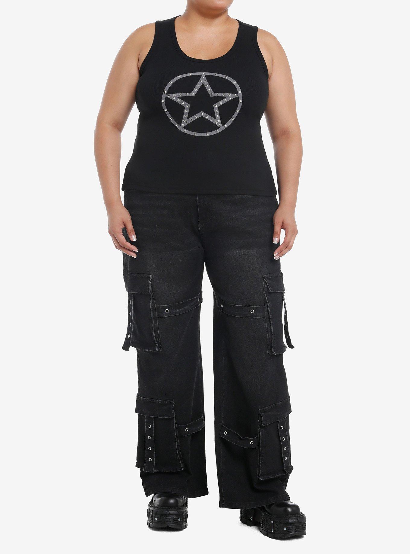 Social Collision Sheriff Star Girls Tank Top Plus Size, , hi-res