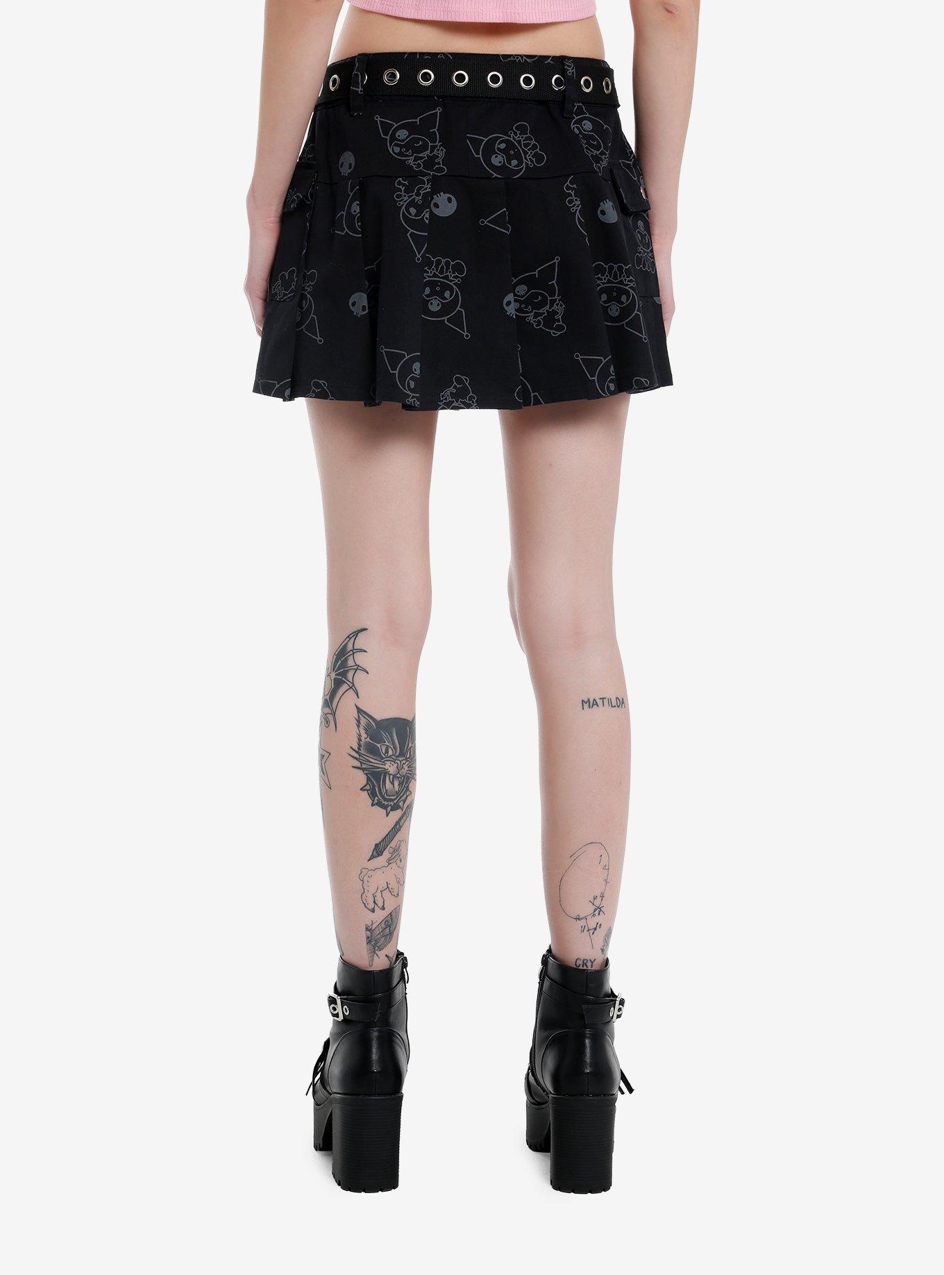 Kuromi Belted Cargo Skirt, , hi-res