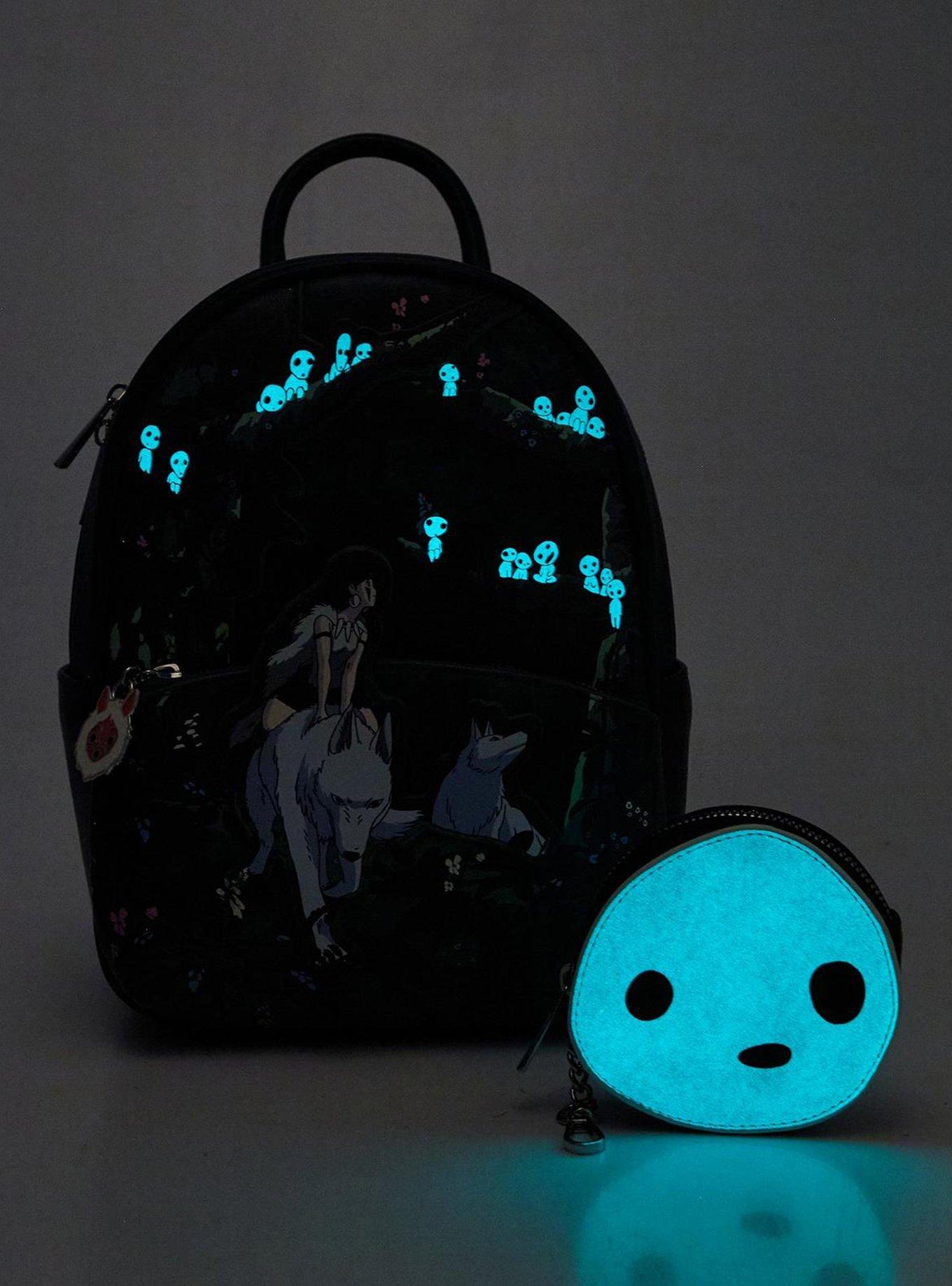 Her Universe Studio Ghibli Princess Mononoke Kodama Glow-In-The-Dark Coin Purse, , alternate