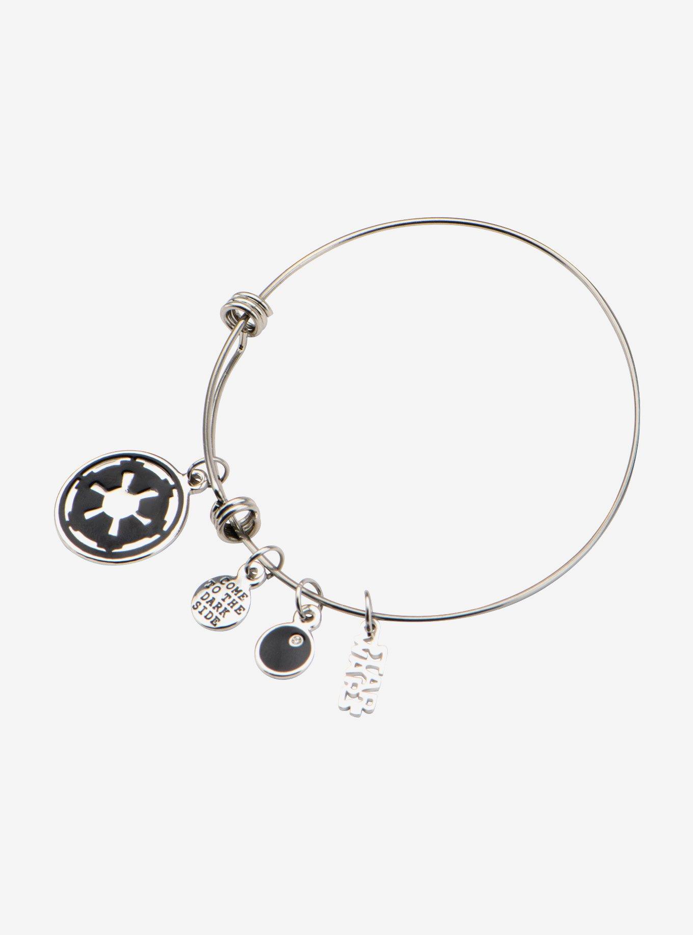 Star Wars Galactic Empire Symbol Charm Expandable Bracelet, , alternate