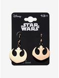 Star Wars Rebel Alliance Rose Gold IP Dangle Hook Drop Earrings, , alternate