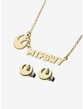 Star Wars May The Force Be With You Pendant Necklace & Earrings Set, , alternate
