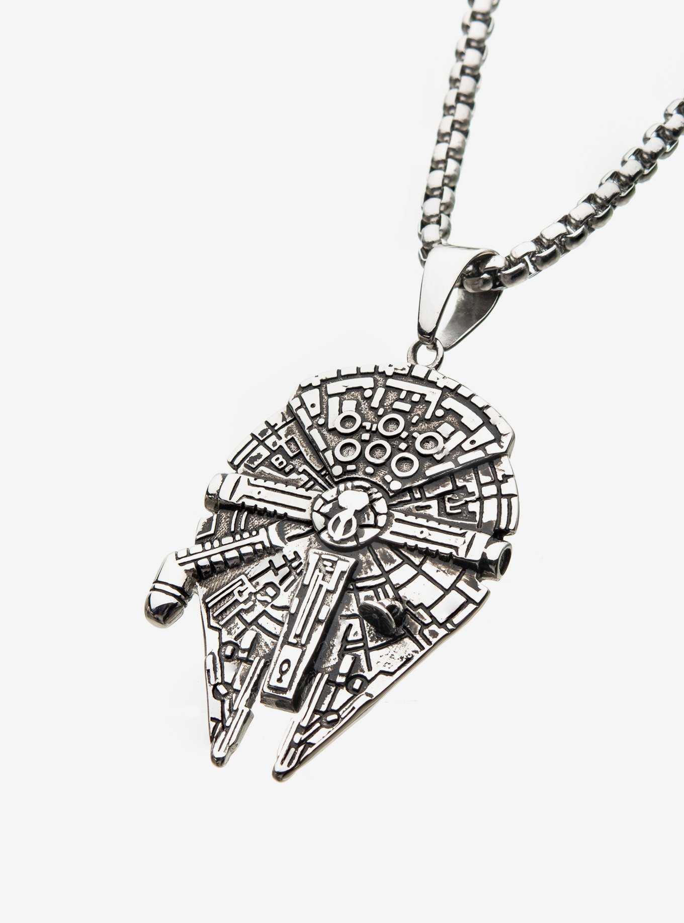 Star Wars 3D Millennium Falcon Pendant Necklace, , hi-res