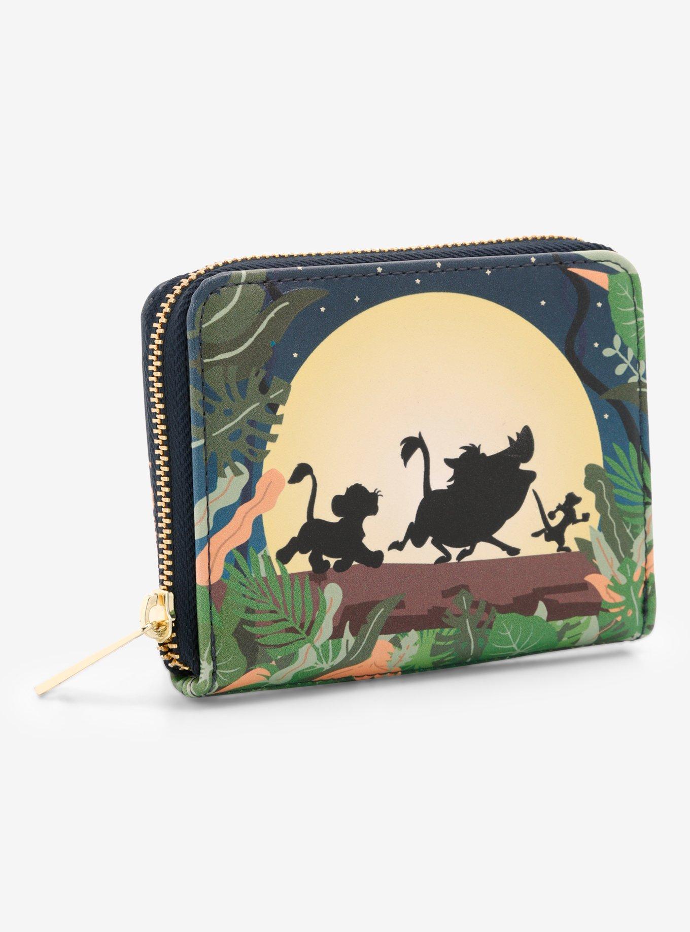 Loungefly Disney The Lion King Hakuna Matata Glow-In-The-Dark Mini Zipper Wallet, , alternate