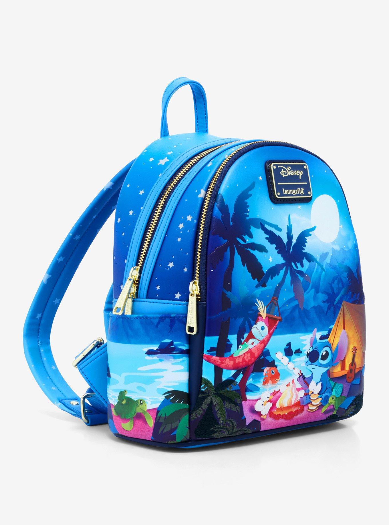 Loungefly Disney Stitch Scrump Camp Glow-In-The-Dark Mini Backpack, , alternate