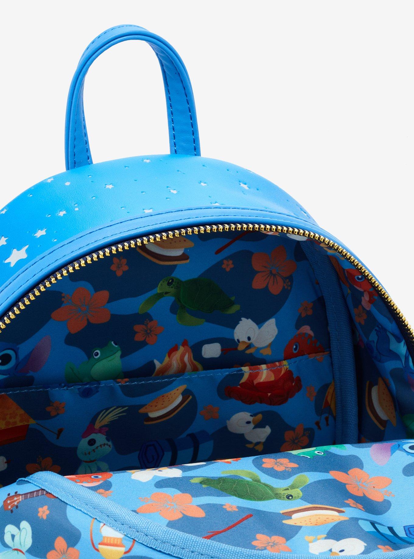 Loungefly Disney Stitch Scrump Camp Glow-In-The-Dark Mini Backpack, , alternate