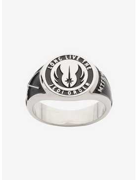 Star Wars Steel Obi-Wan Jedi Order Class Ring, , hi-res