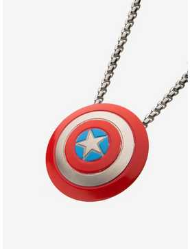 Marvel Captain America Spinning Shield Pendant Necklace, , hi-res