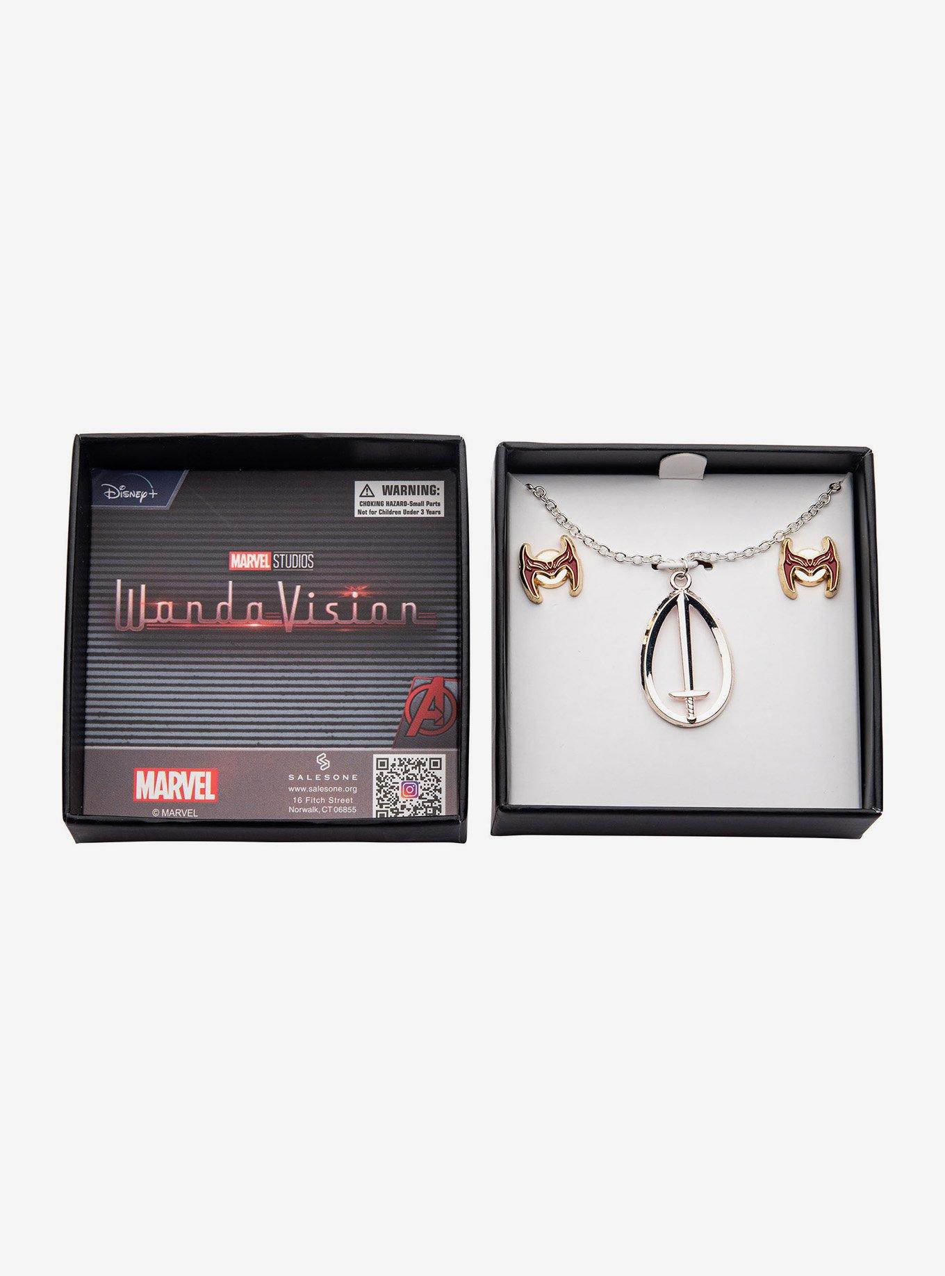 Marvel WandaVision Necklace & Earring Set, , alternate