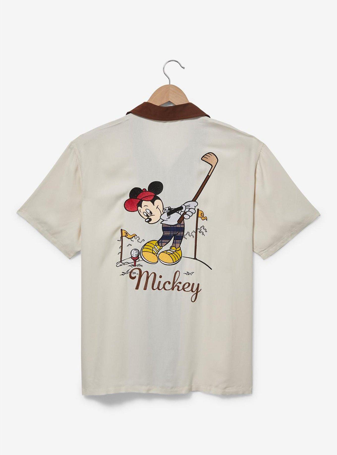 Disney Mickey Mouse Golf Woven Button-Up - BoxLunch Exclusive, OFF WHITE, alternate